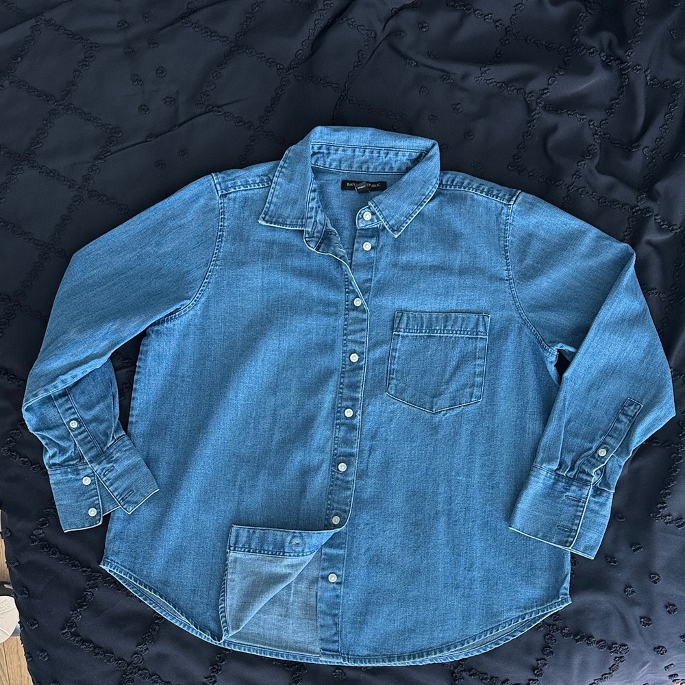 Banana Republic Light Blue Denim Shirt